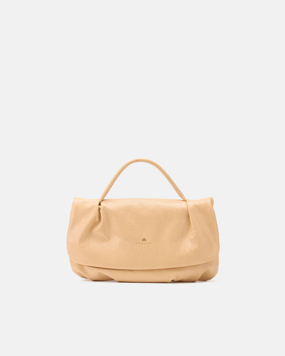 Candt soft flap bag colore nude