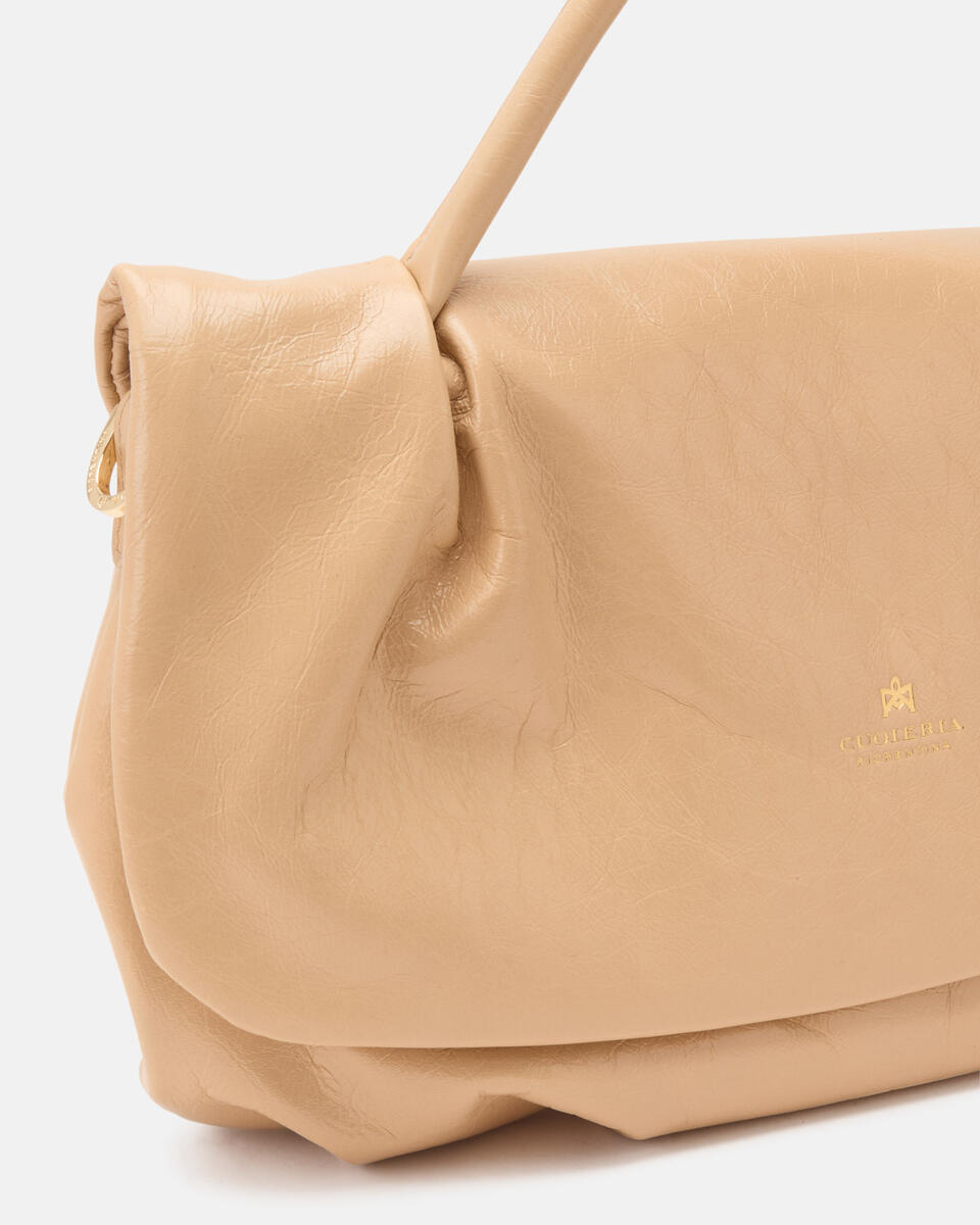 Candt soft flap bag colore nude