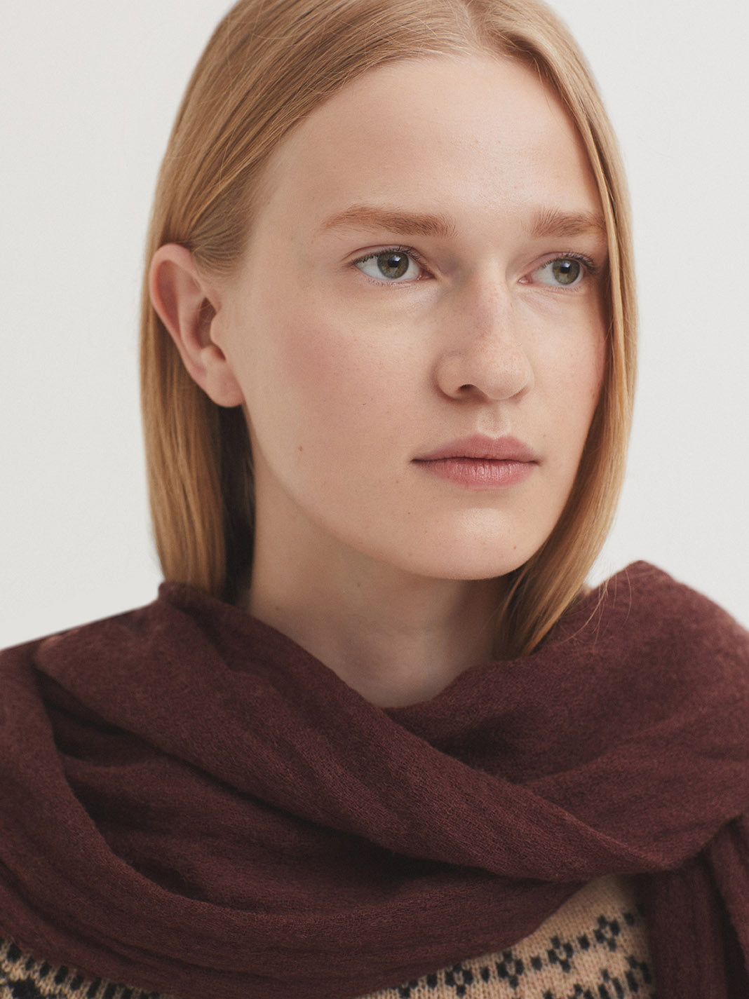 Foulard colorato chestnut