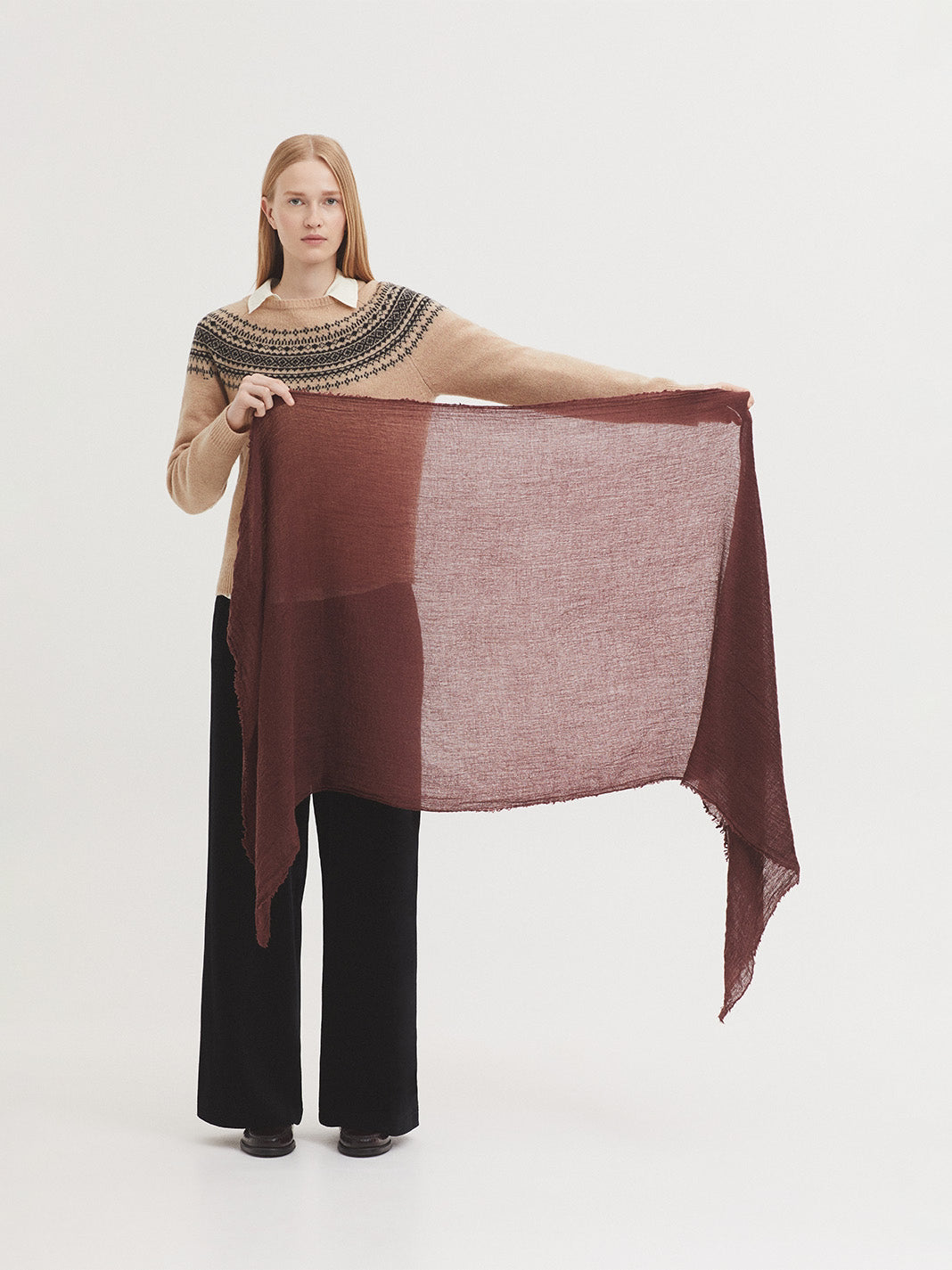 Foulard colorato chestnut