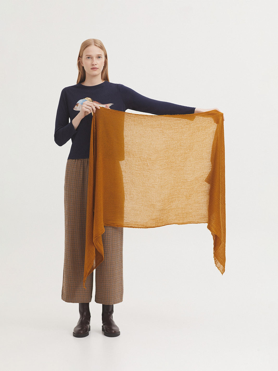 Foulard colorato caramel