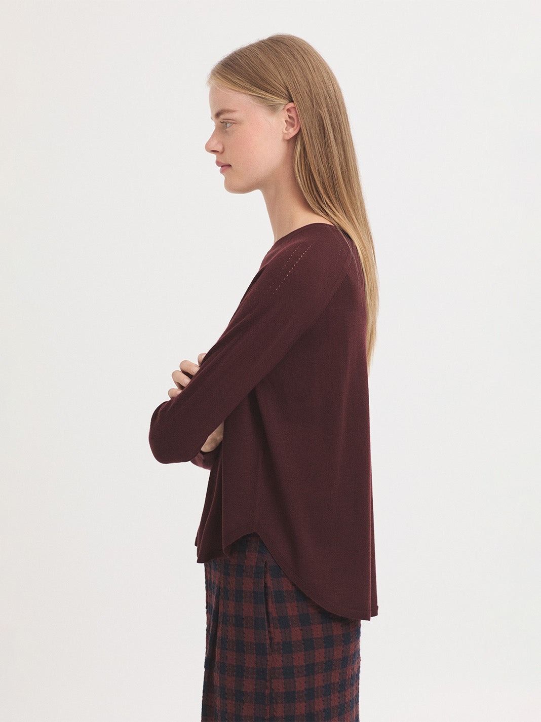 Maglione basic oversize Chestnut