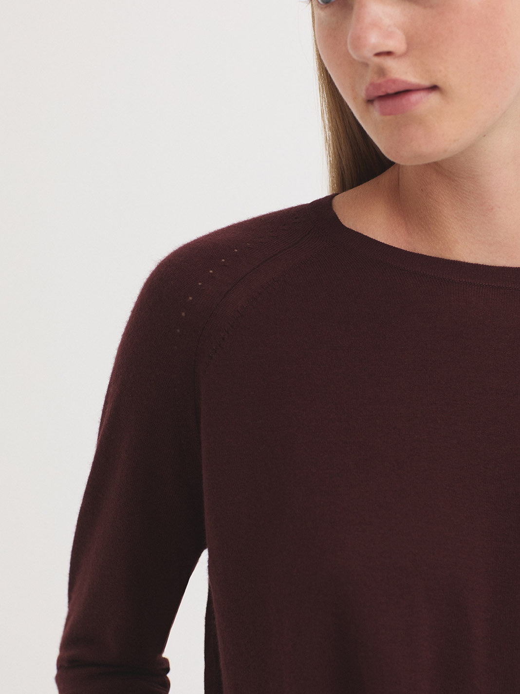 Maglione basic oversize Chestnut