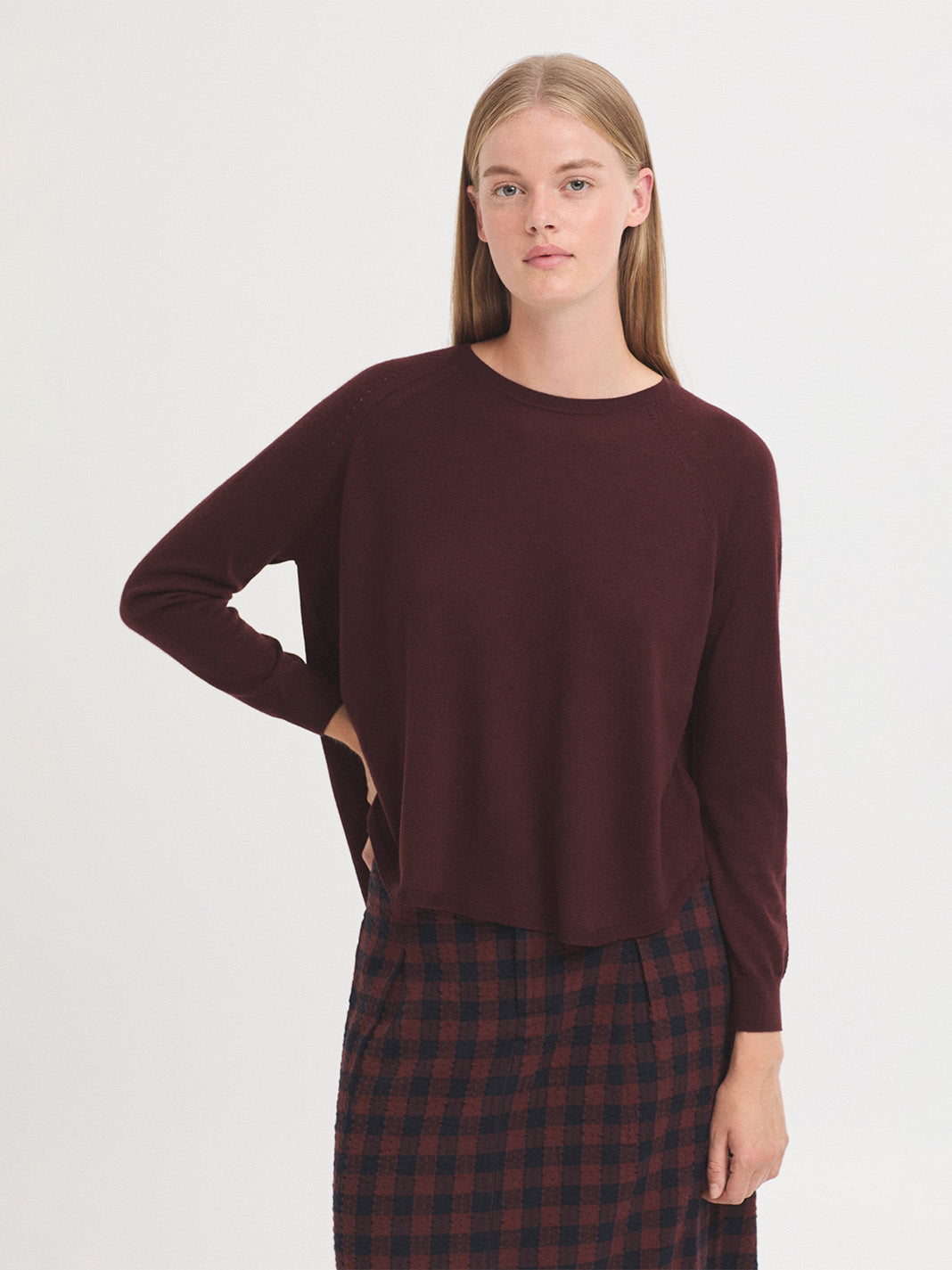 Maglione basic oversize Chestnut