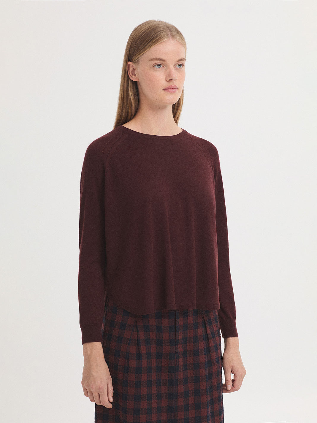 Maglione basic oversize Chestnut