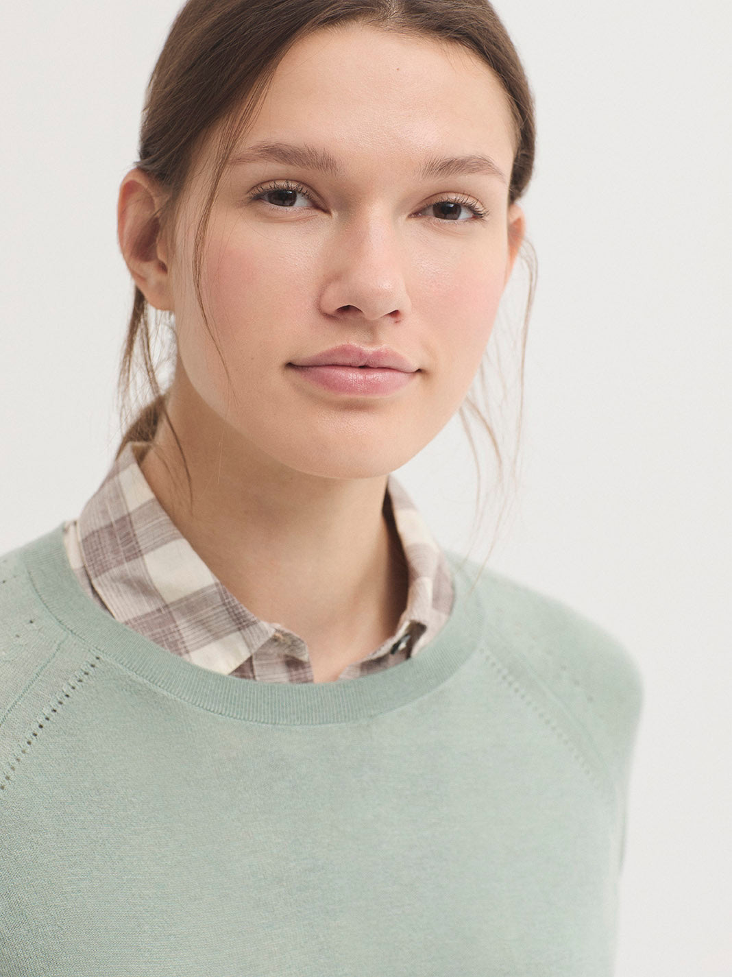 Maglione basic oversize granit green