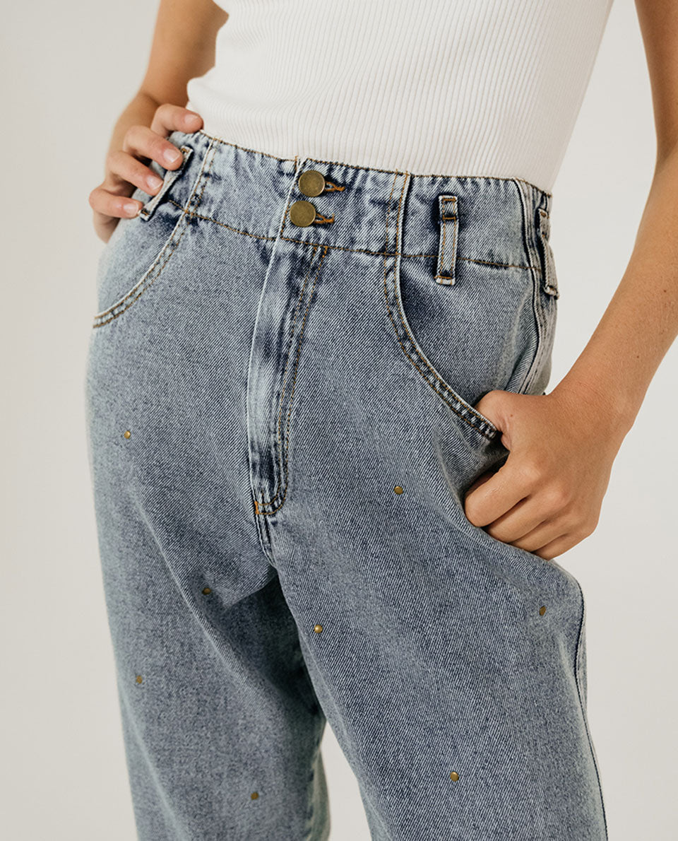 Denim con borchie Teddy On