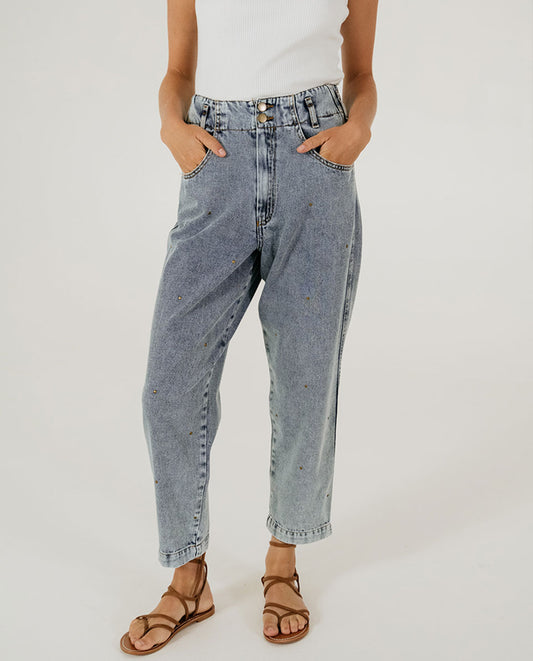 Denim con borchie Teddy On