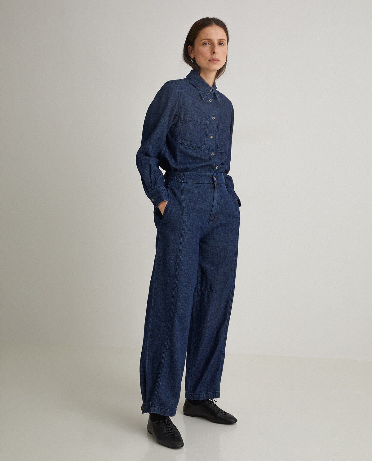 Balloon fit denim pant