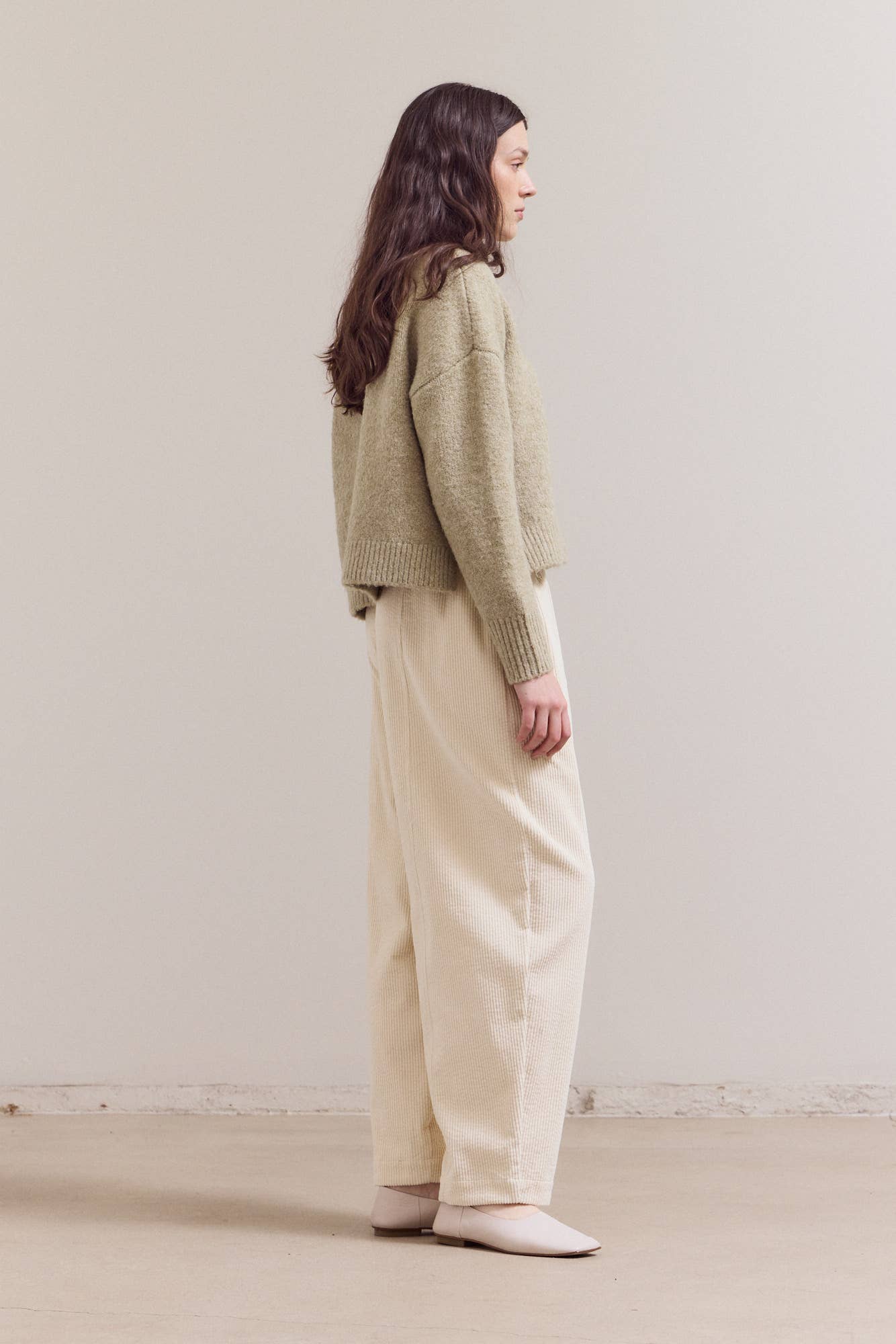 50677 - PANTALONI A COSTE CON FASCIA ELASTICA