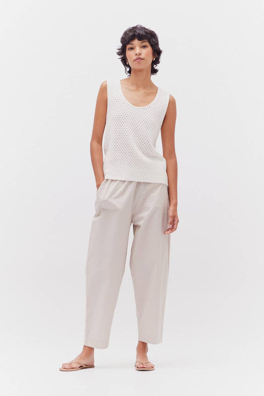 Pantaloni in popeline di cotone