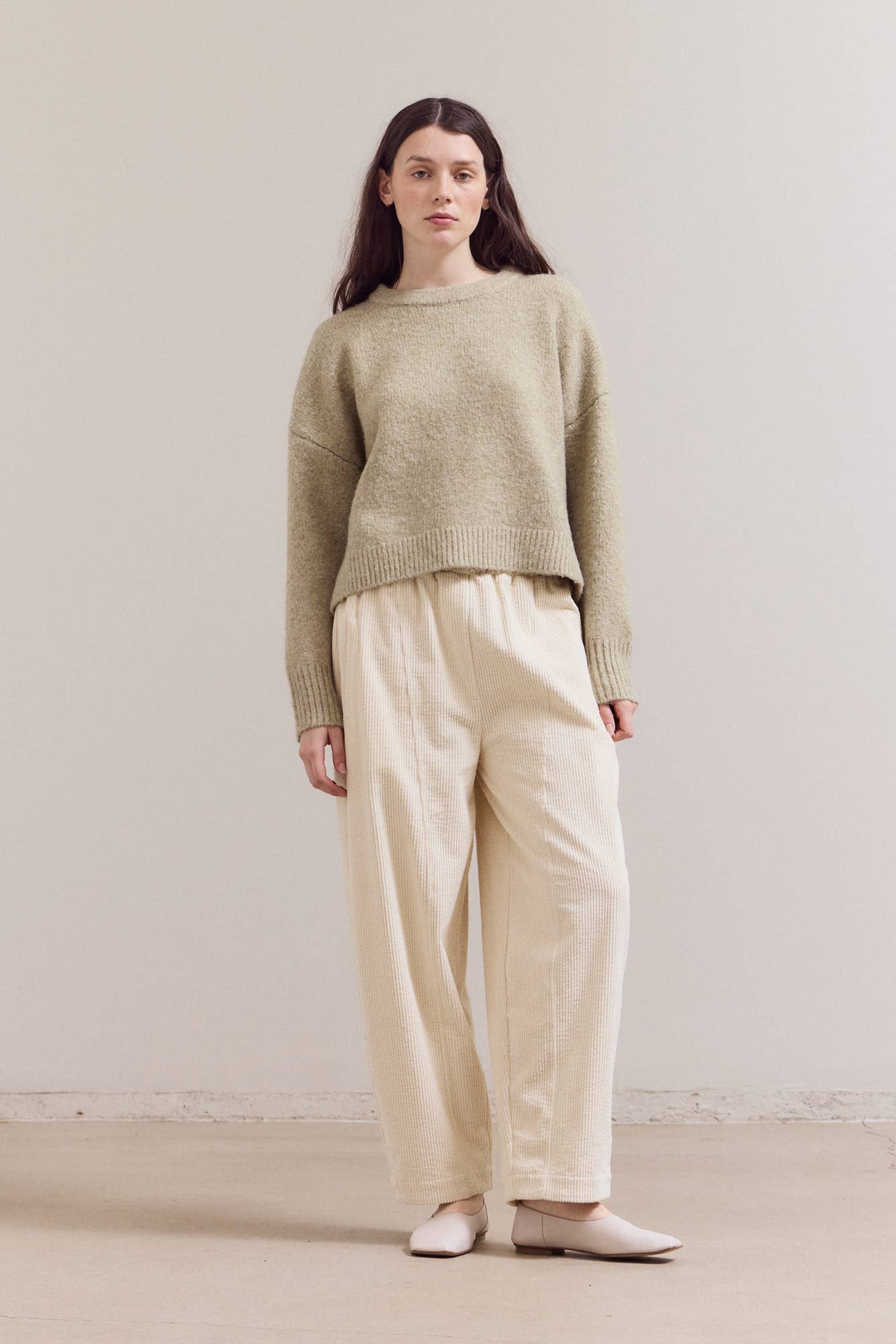 50677 - PANTALONI A COSTE CON FASCIA ELASTICA