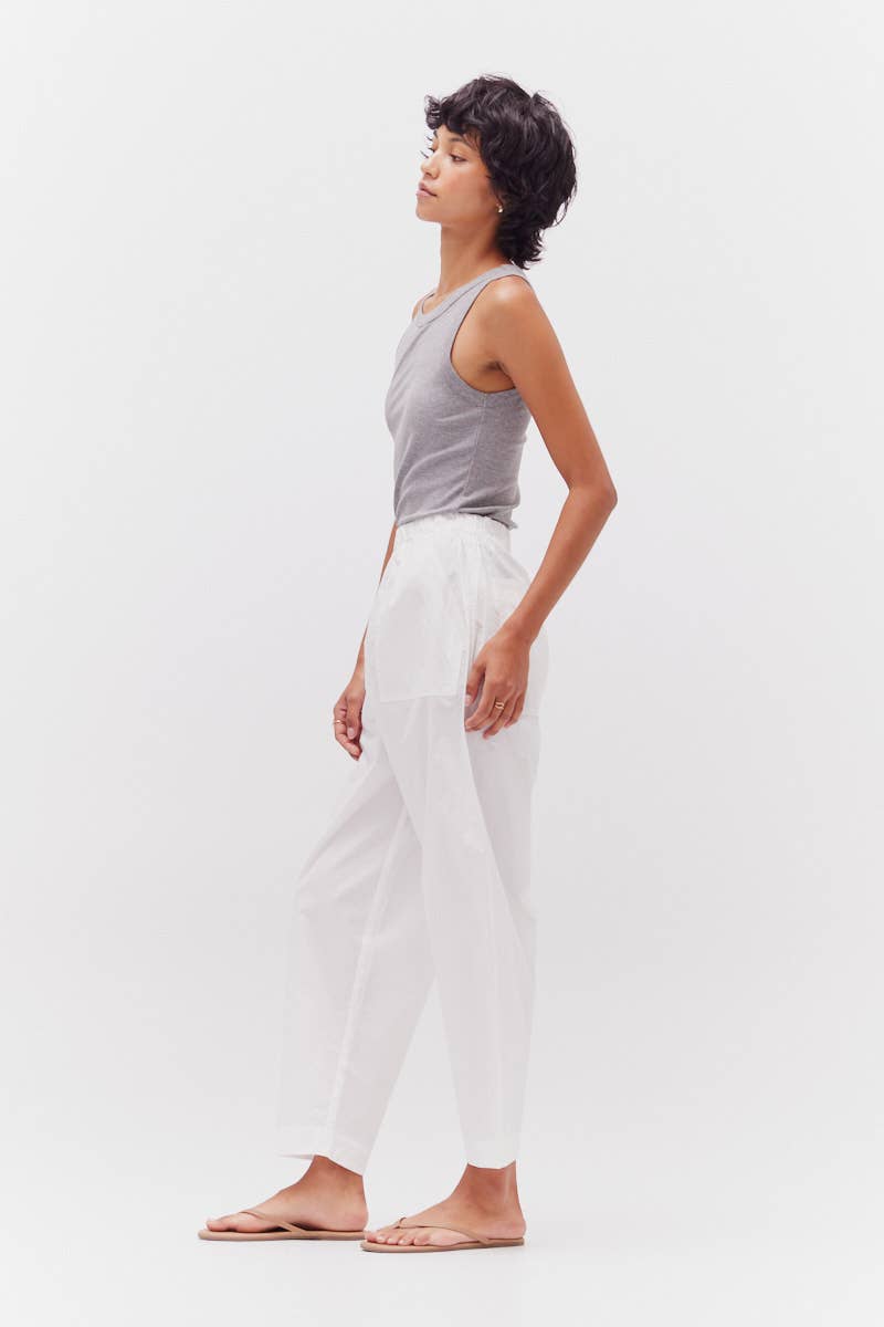 Pantaloni in popeline di cotone