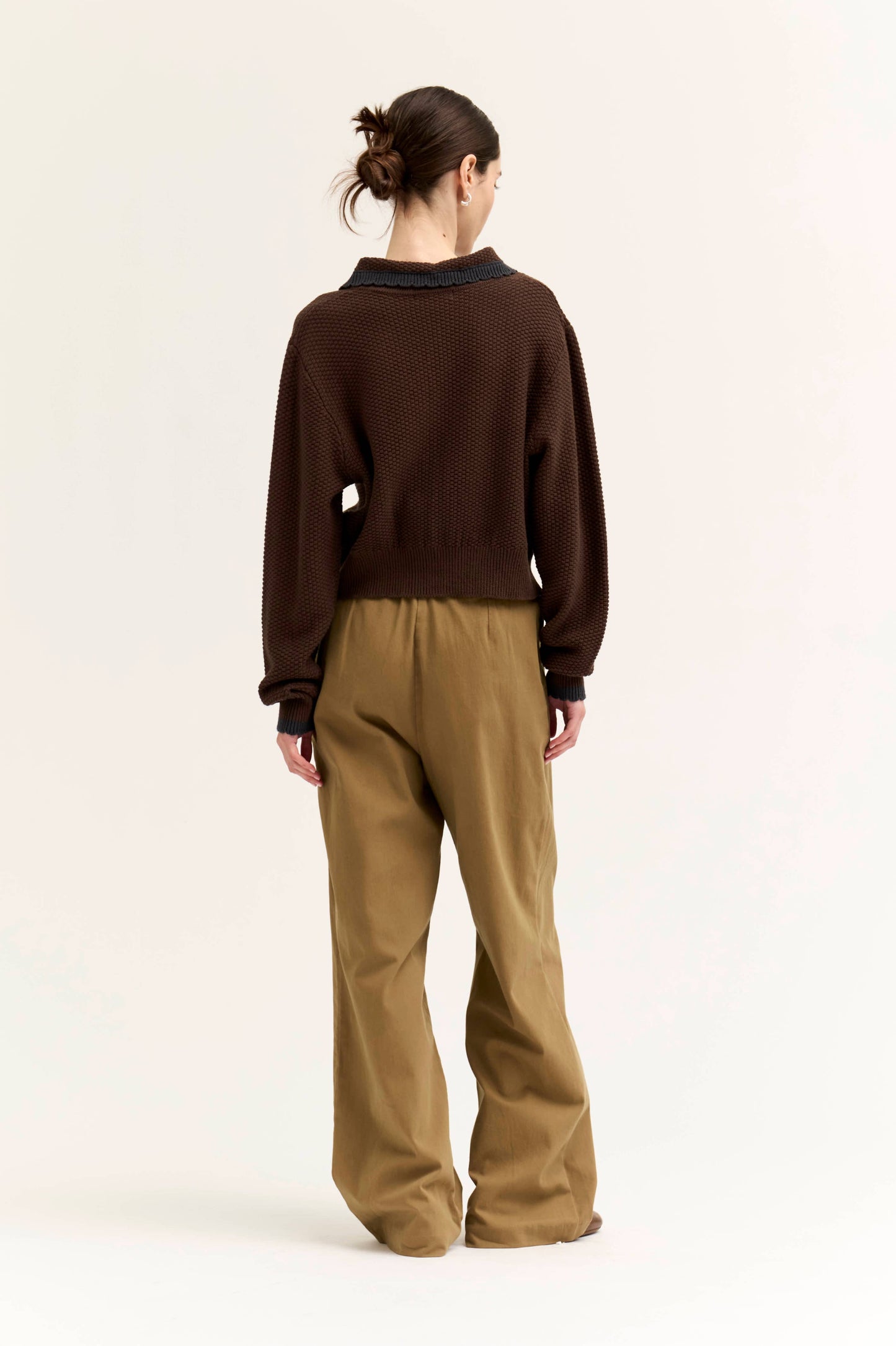 80526 - CARDIGAN CON BORDO SMERLATO