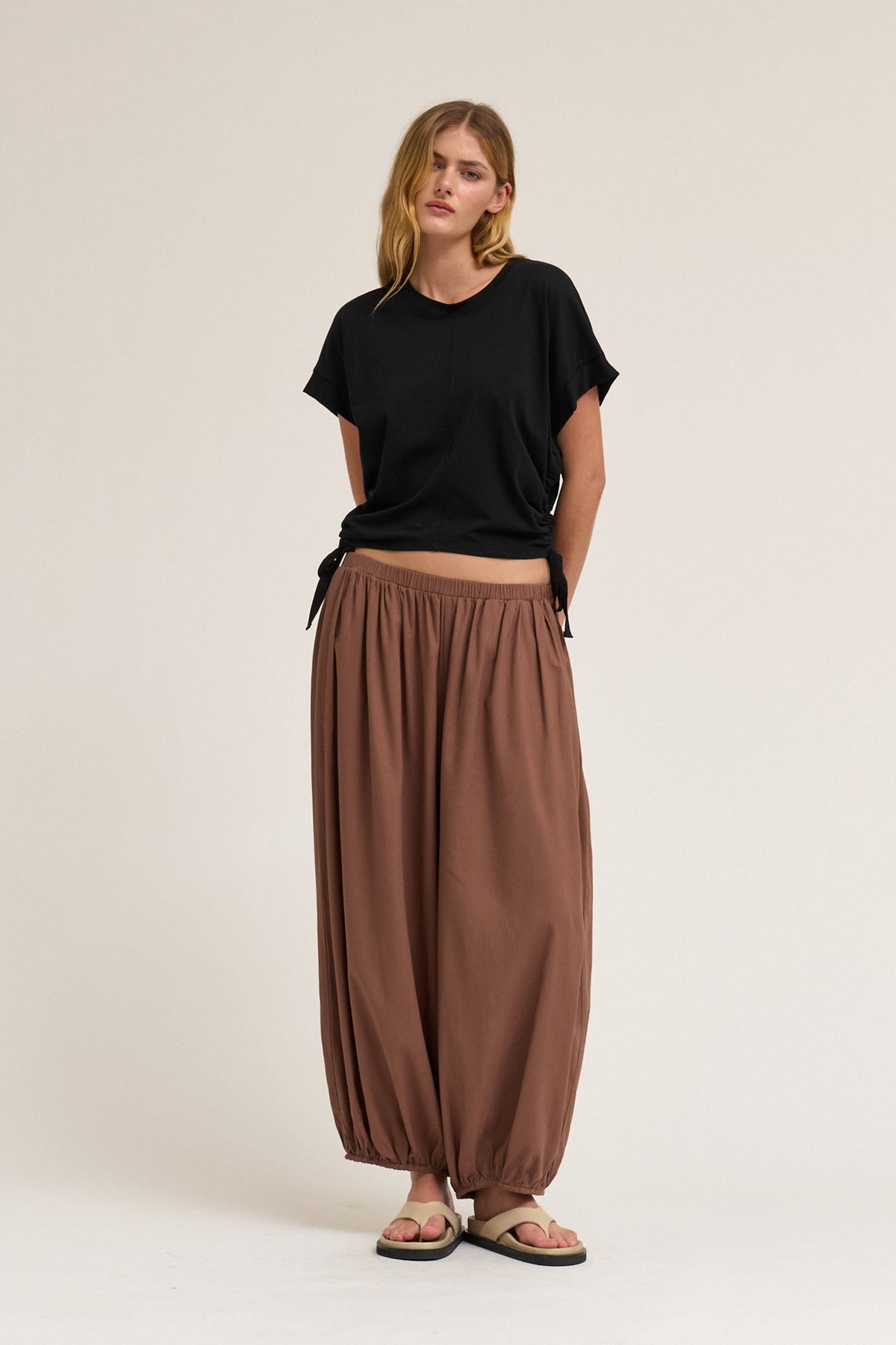Boxi T-shirt con elastico laterale