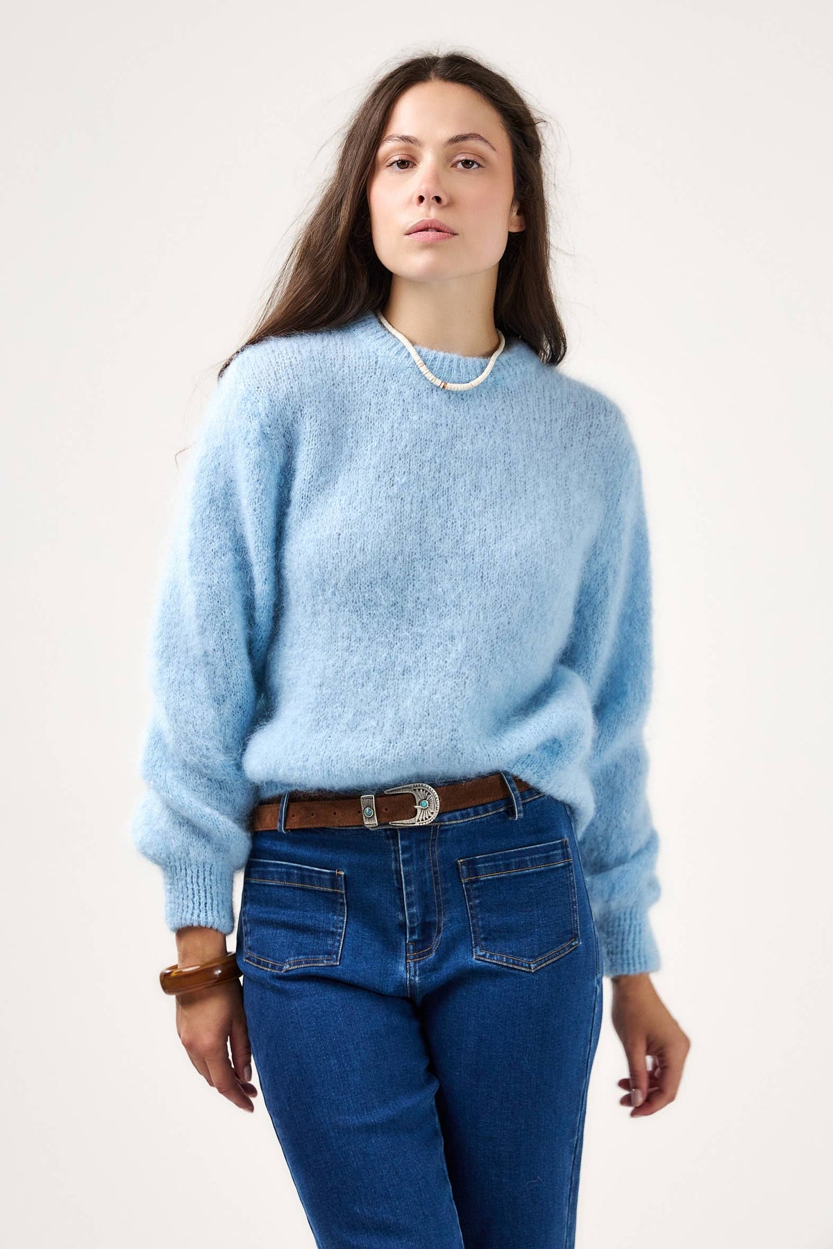 Pull in misto lana mohair