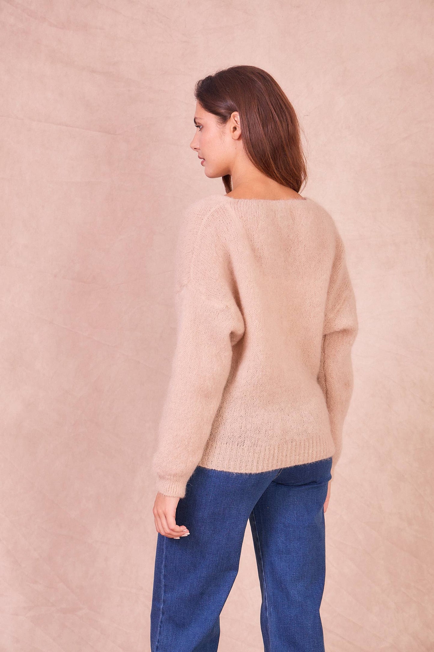 Cardigan Avvolgente in Misto Mohair