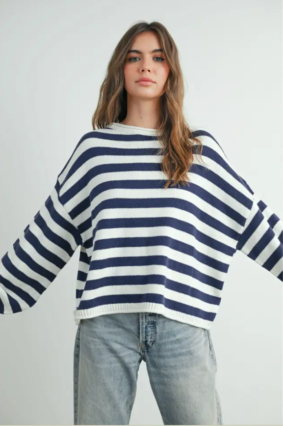 Maglione a righe - BMW7645
