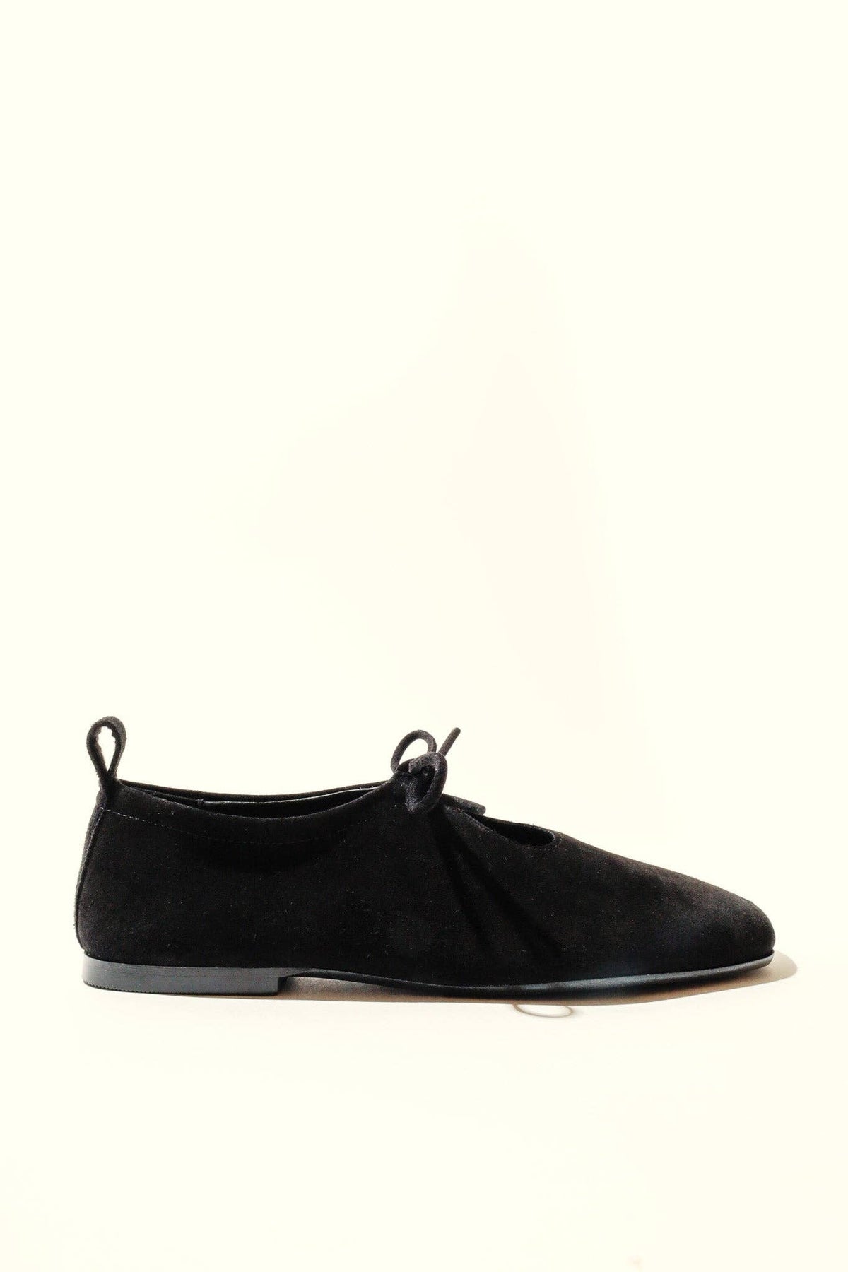 KATY BLACK – Ballerine in pelle morbida con fiocco frontale