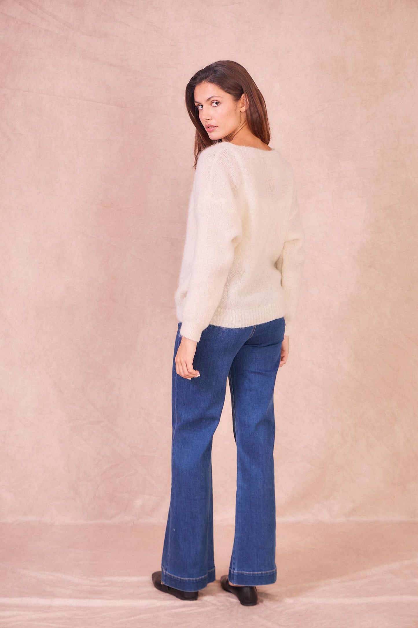 Cardigan Avvolgente in Misto Mohair