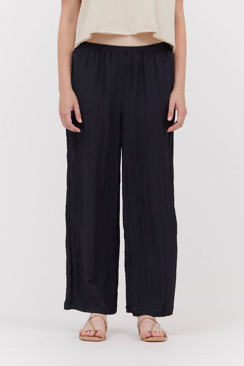 Pantaloni in tessuto stropicciato
