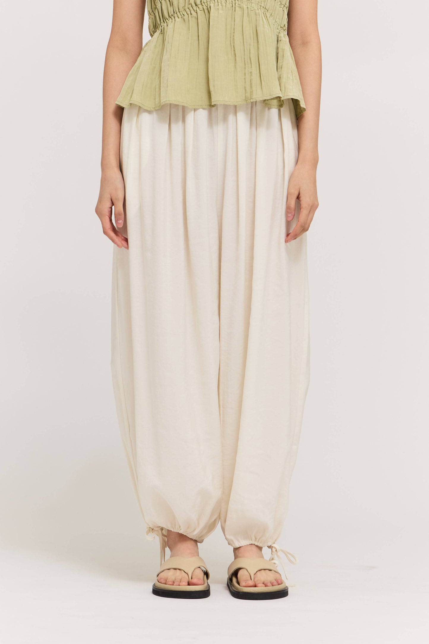 50959 - PANTALONI A BALLOON CON VITA PLISSETTATA
