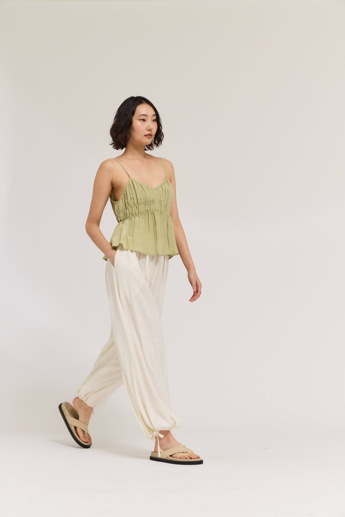 50959 - PANTALONI A BALLOON CON VITA PLISSETTATA