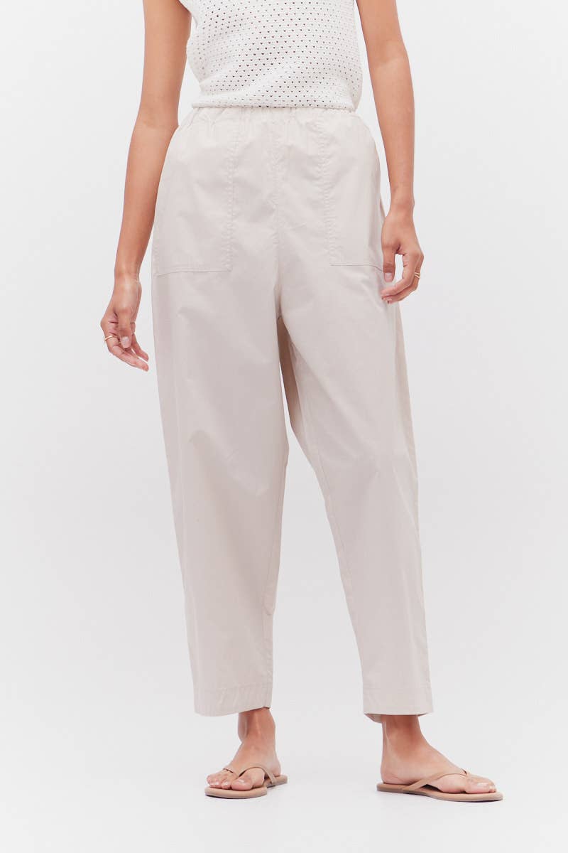 Pantaloni in popeline di cotone
