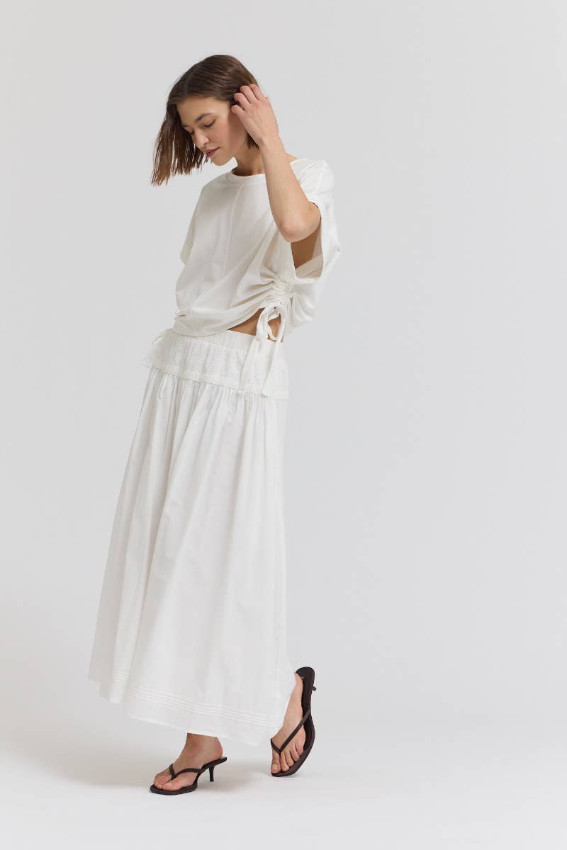 Boxi T-shirt con elastico laterale
