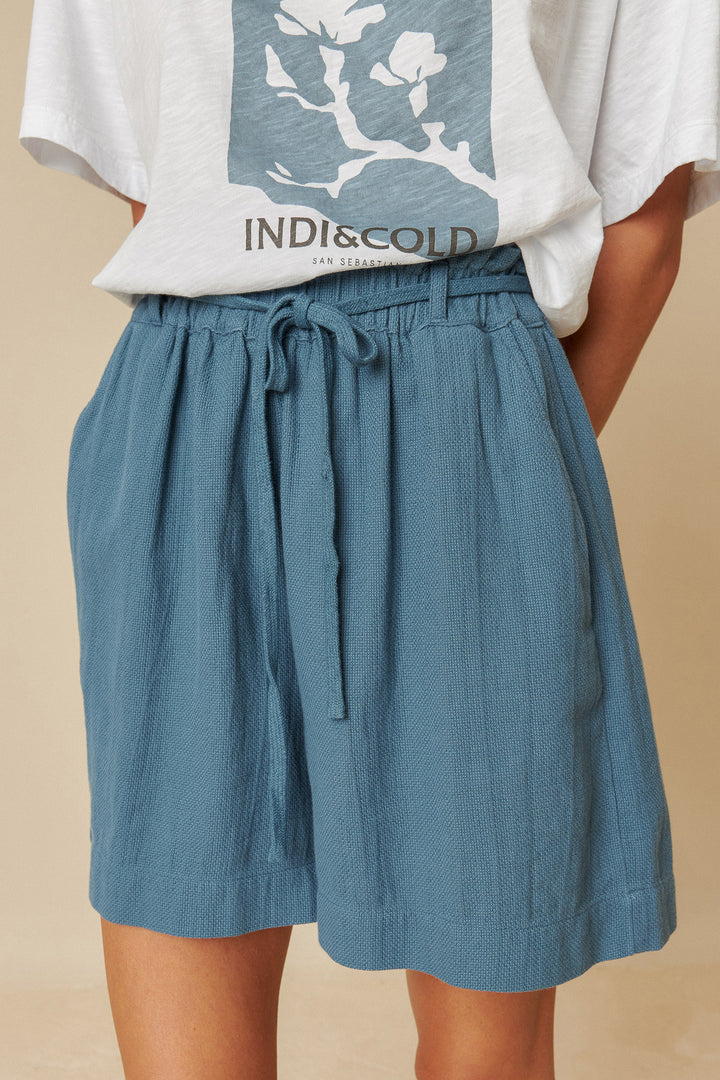 Panama shorts indigo blue