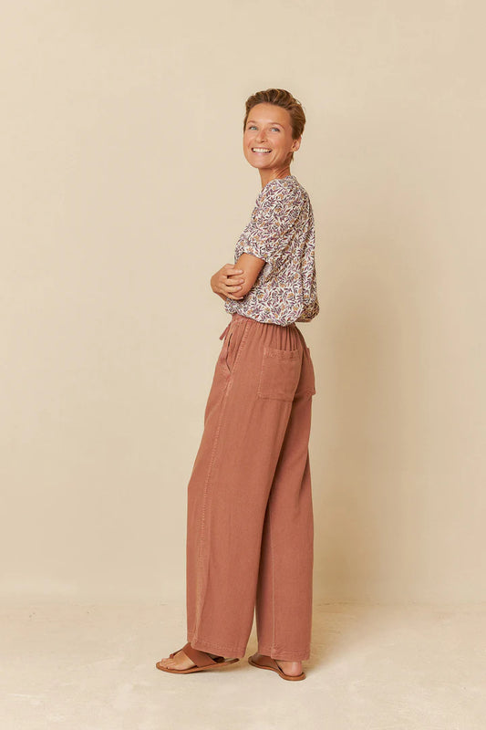 Maxi wide leg pants