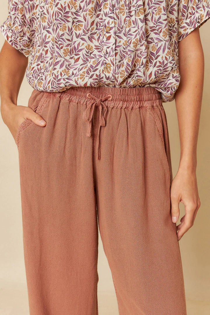 Maxi wide leg pants