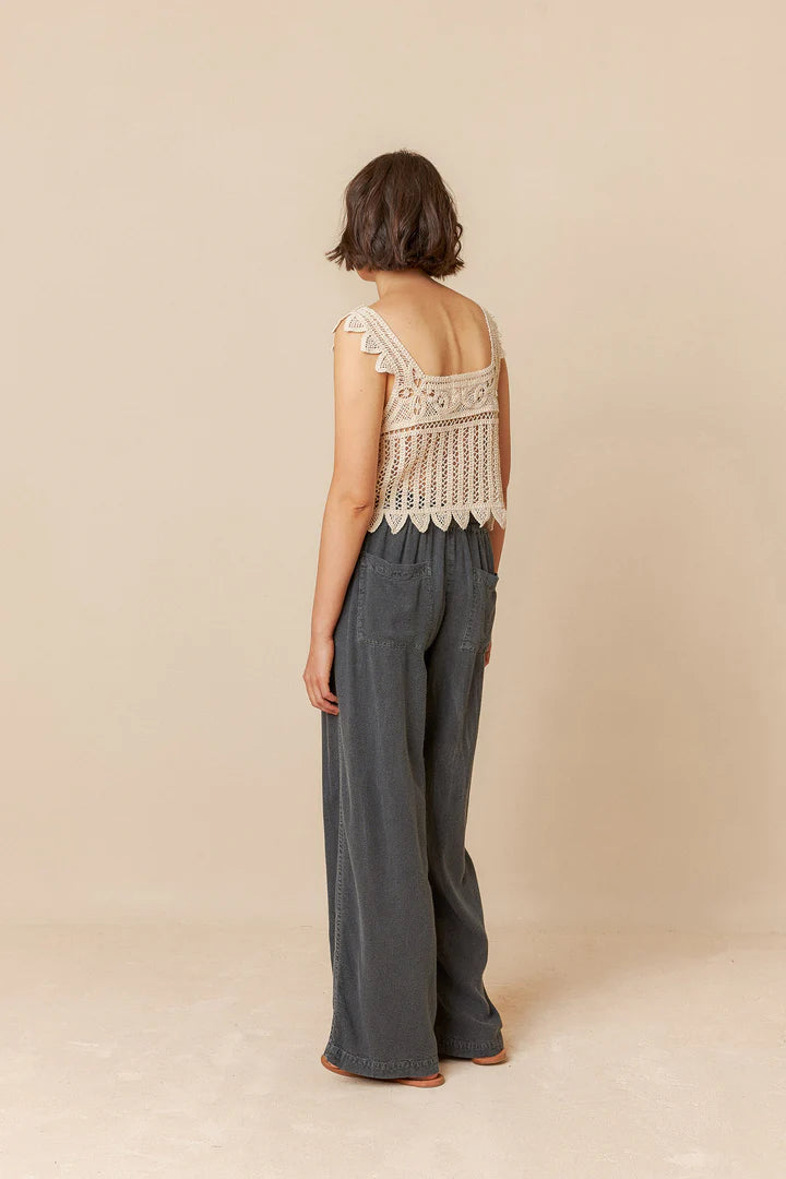 Maxi wide leg pants