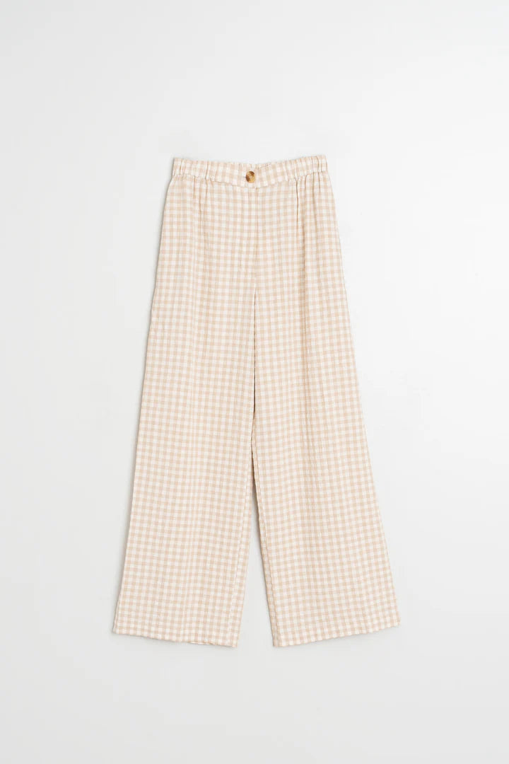 Pant ampio check