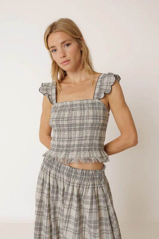 Crop top con elastico