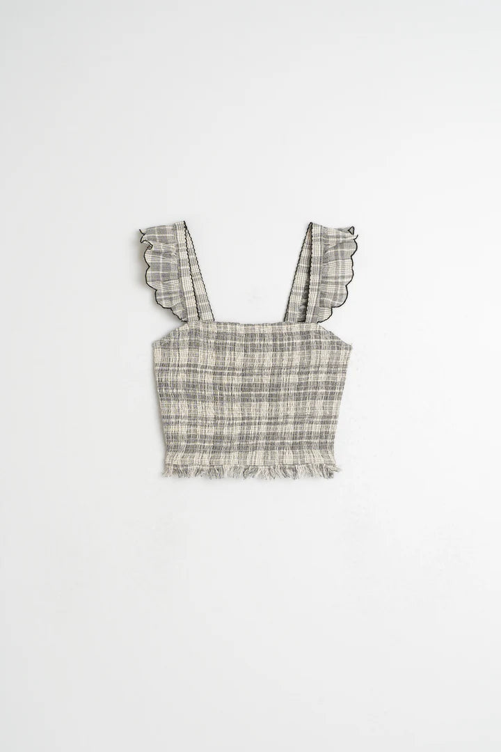 Crop top con elastico