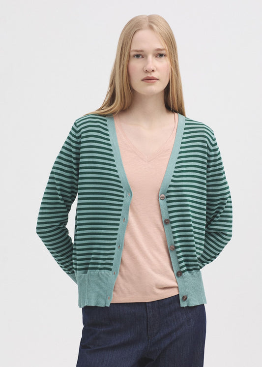 Cardigan a righe