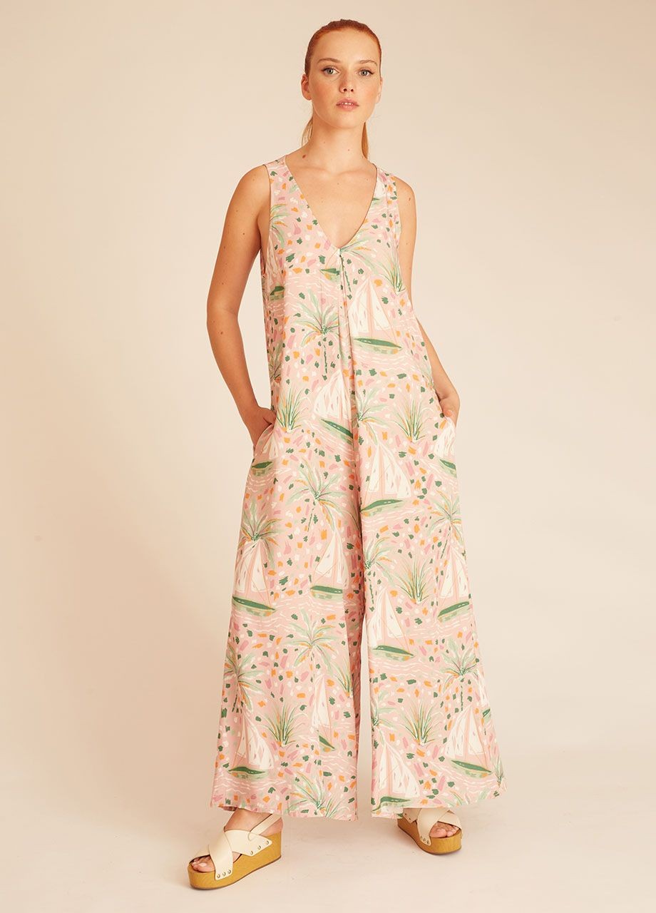 Pink boat jumpsuit