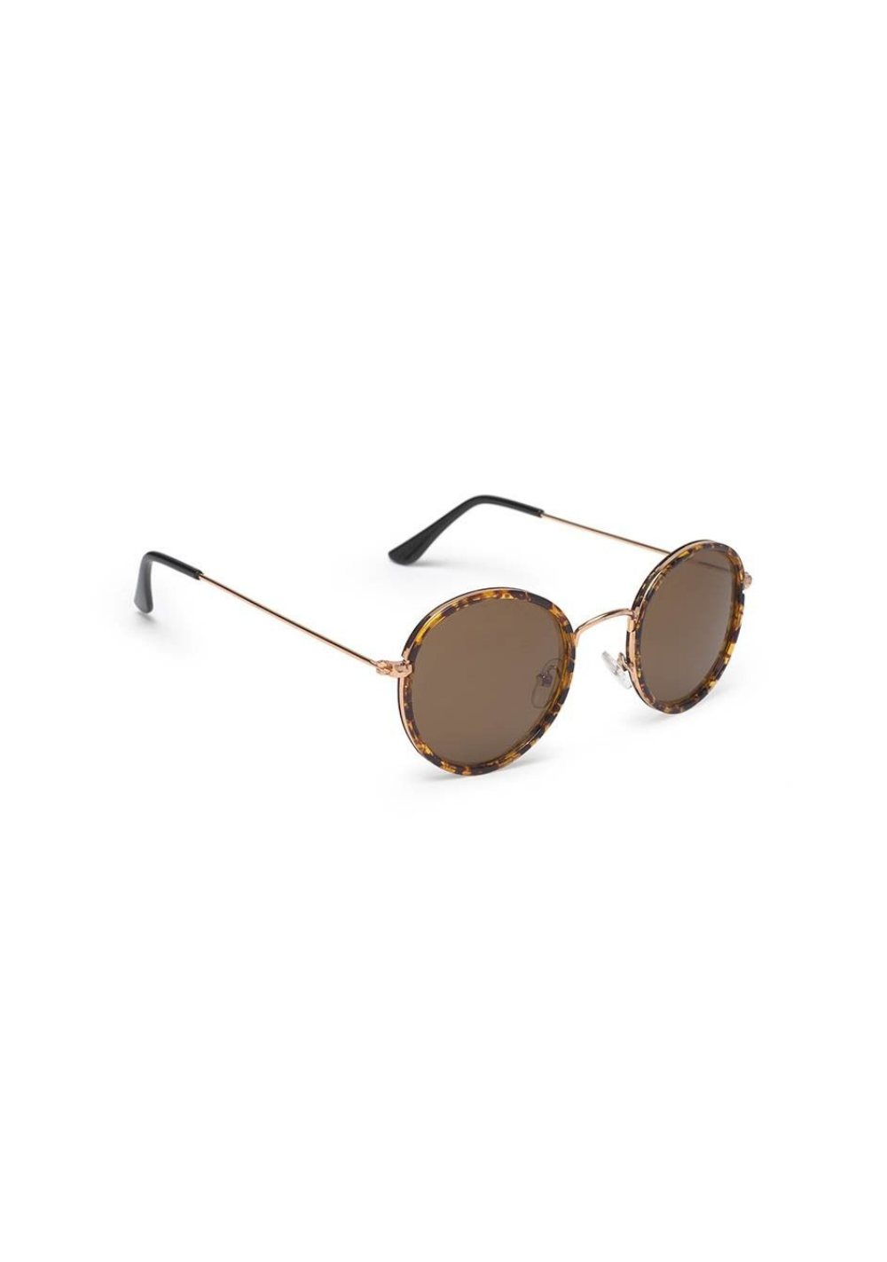 Occhiali da sole in policarbonato tondi Blackbird BB12 Tartaruga citrino