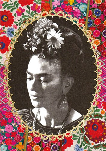 Notebook A6 Quaderno Frida Kahlo foto B&W
